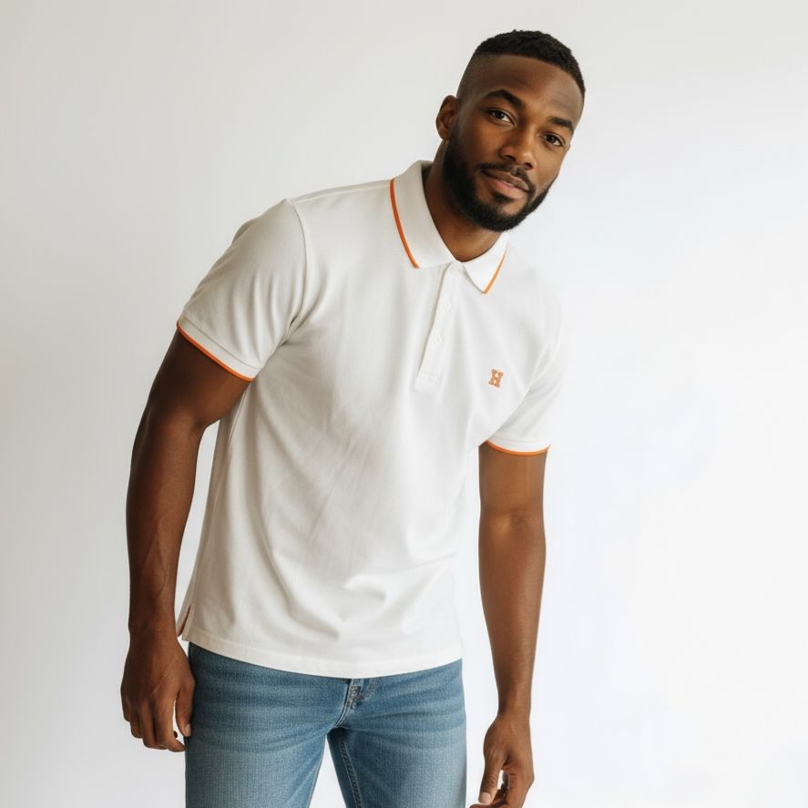 Hermes White Polo Tshirt