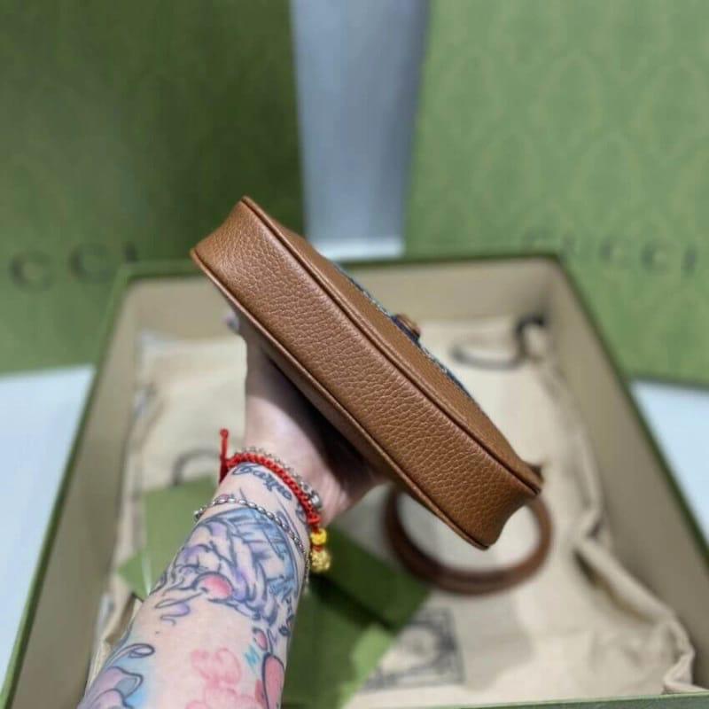 Gucci Jackie 1961 Denim Mini Shoulder Bag (With Box)