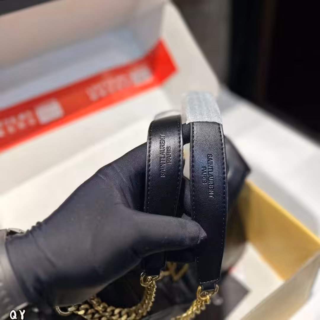 Ysl Loulou Puffer Black Premium Shoulder Bag (With Double Box)