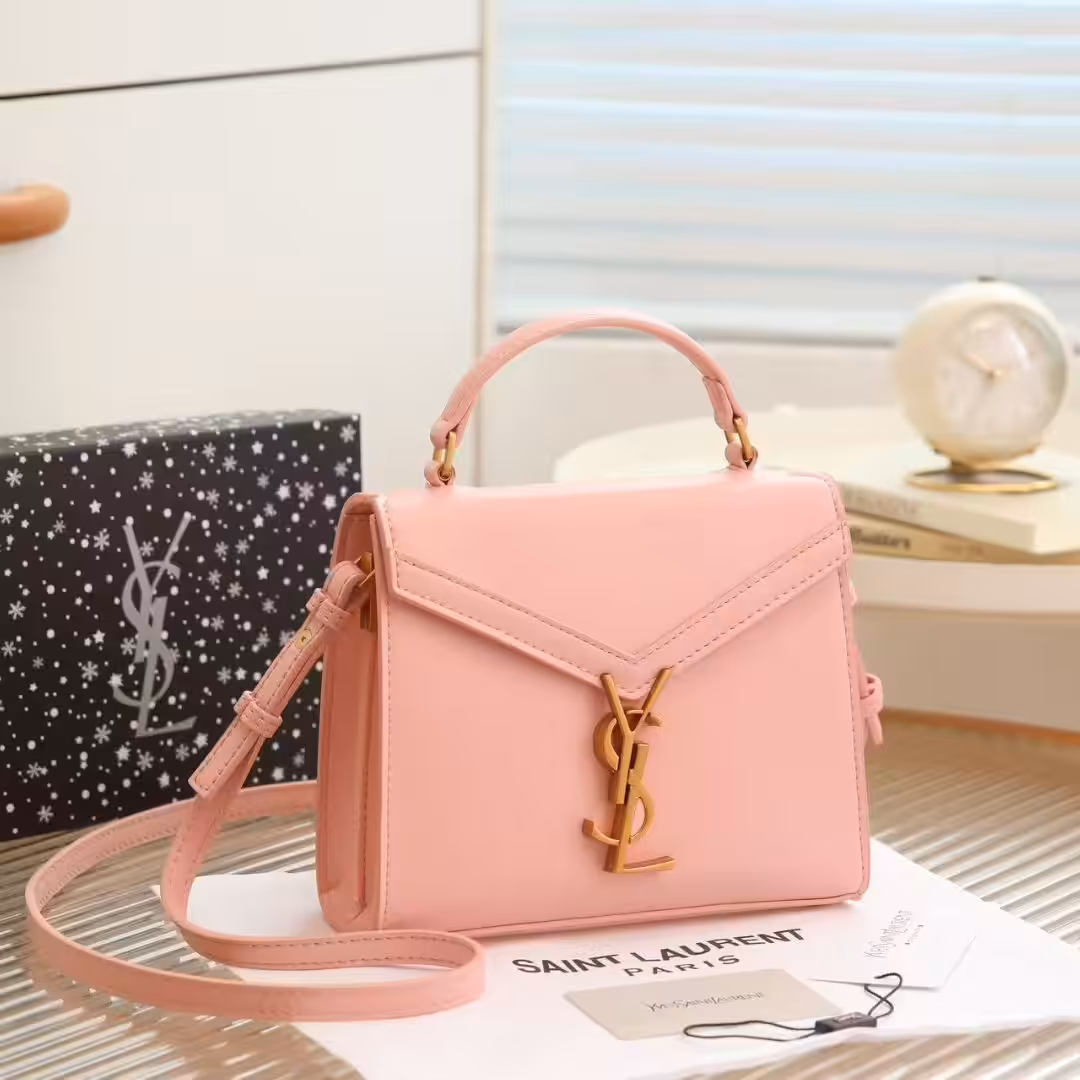WhatsApp Image 2025-10-21 at 7.20.43 PM YSL Cassandra Top Handle Small Pink Hand Bag (With Box)