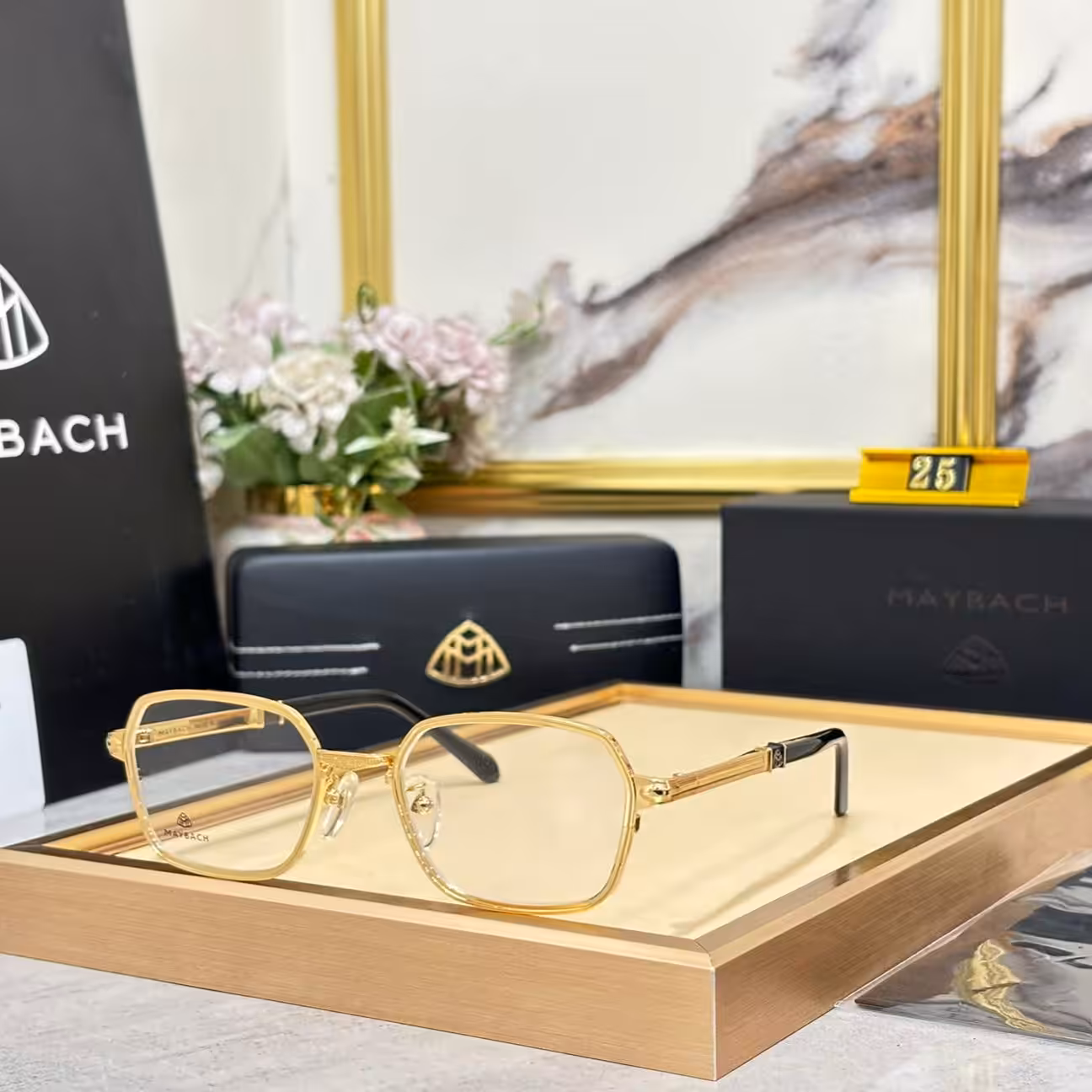 Maybach Square Metal Frame Men’s Premium Sunglass