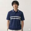 Gucci Navy Blue Strip Polo Tshirt