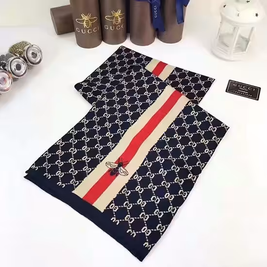 Gucci Bee Blue Unisex Scarf