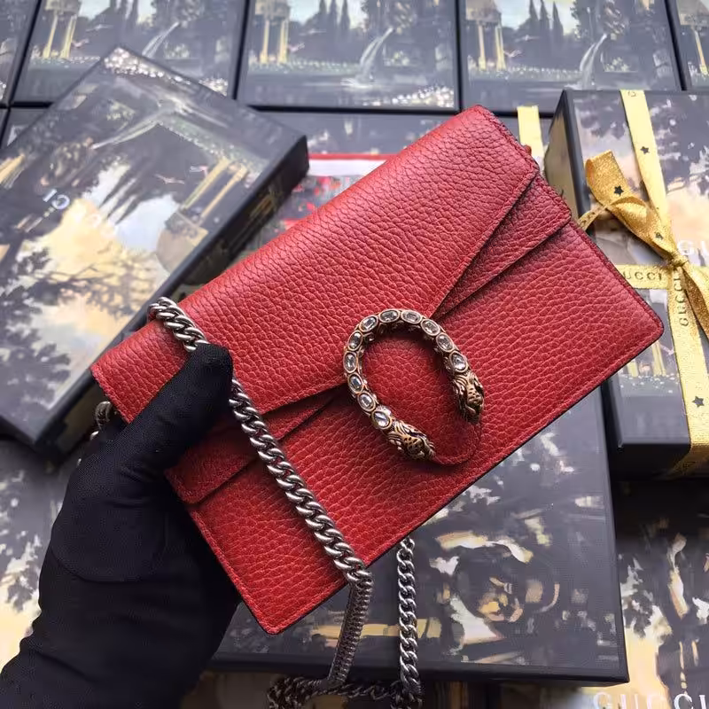 Gucci Dionysus Red Mini Sling Bag (With Box)