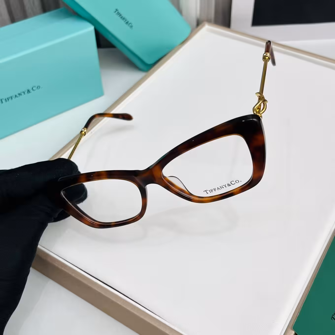 Tiffany & Co Cateye Leopard Frame Womens Premium Optical Frames