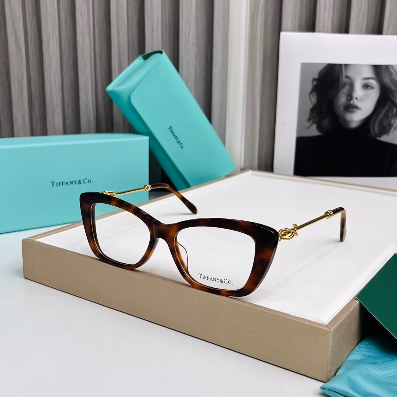 Tiffany & Co Cateye Leopard Frame Womens Premium Optical Frames