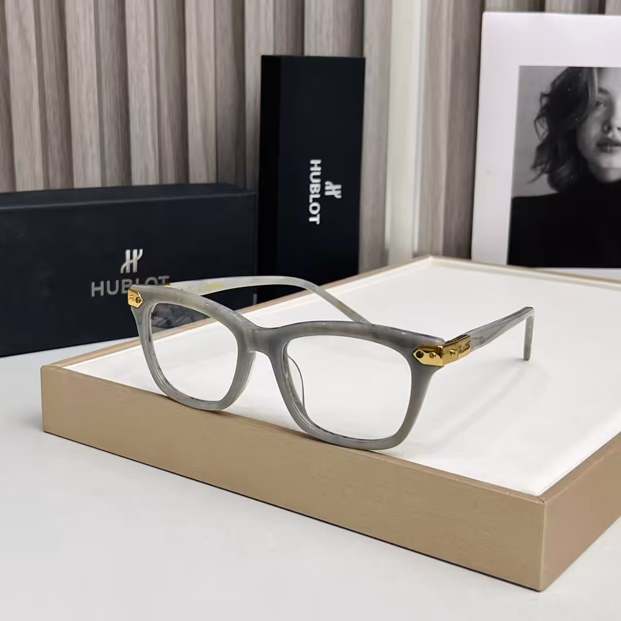 Hublot wayfarer Gray Premium Unisex Optical Frame