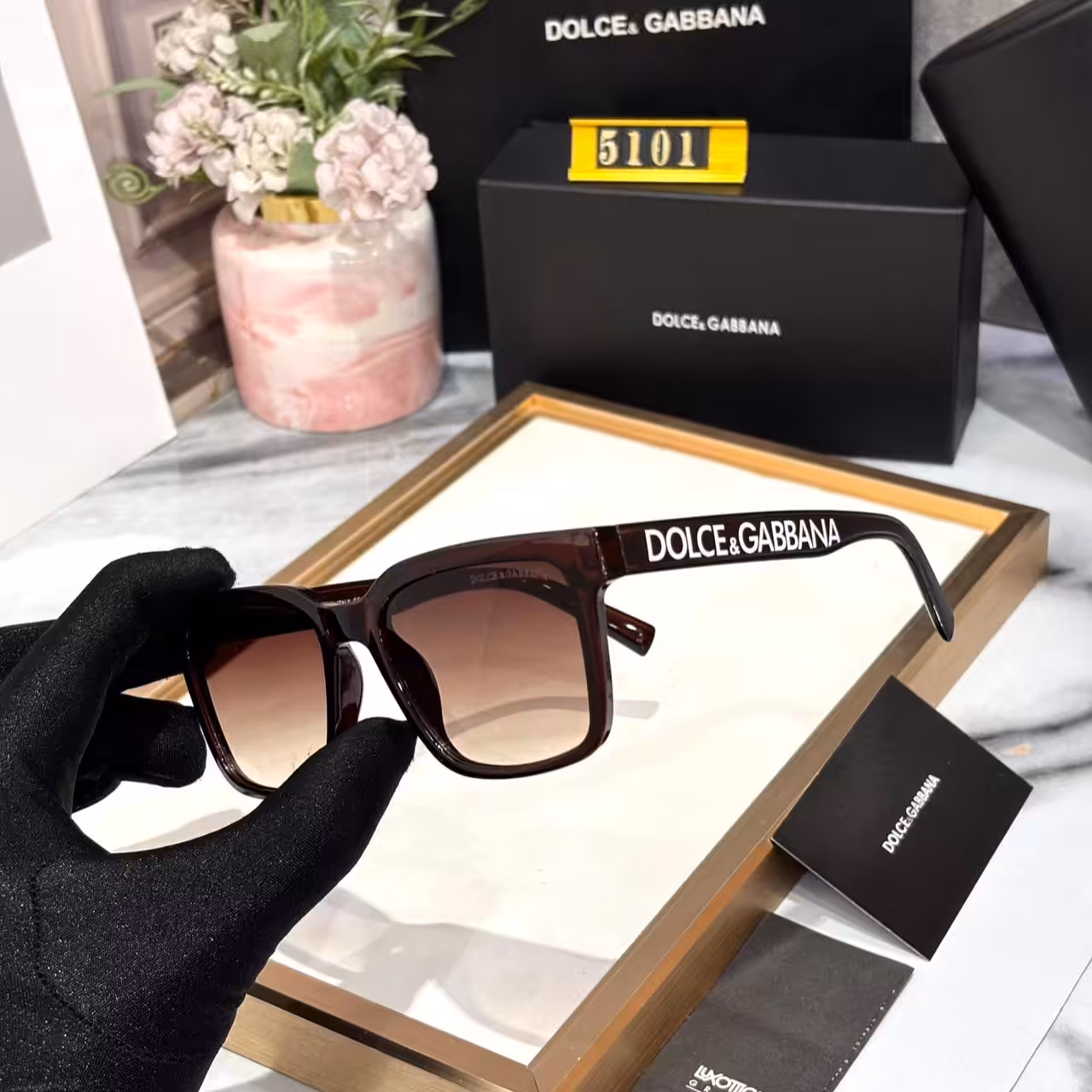 WhatsApp Image 2025-11-04 at 5.23.12 PM Dolce & Gabana Brown Tint Wayfarer Men’s Sunglass