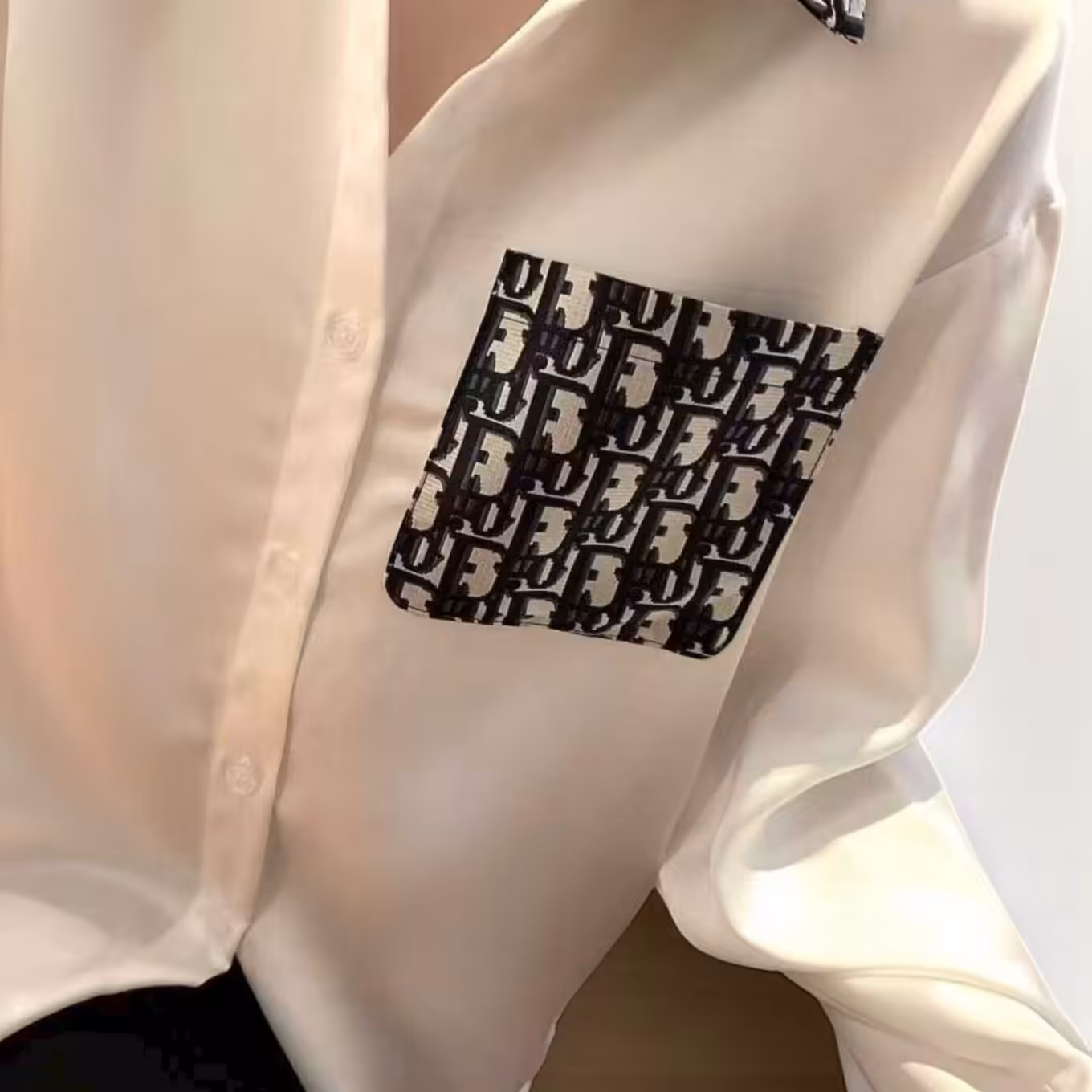 Christian Dior White Oversized Shirt