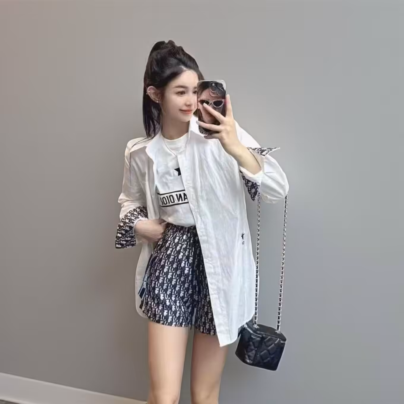 Christian Dior Monogram White Oversized Shirt