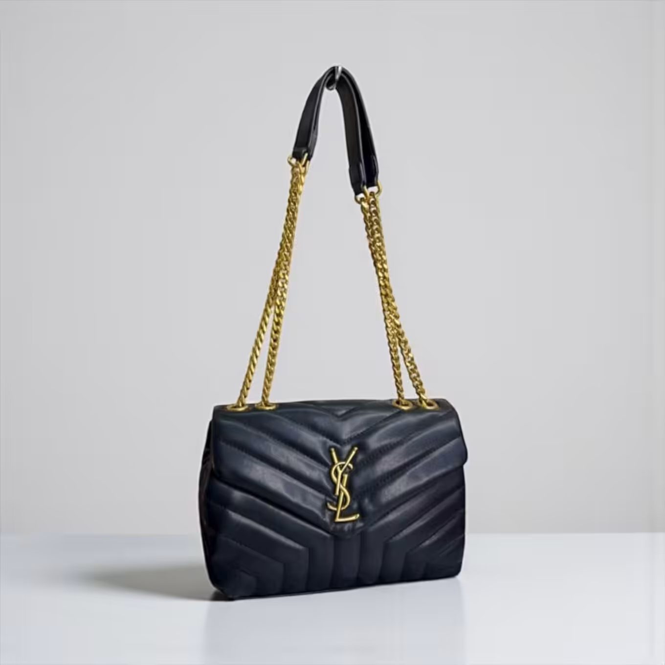 WhatsApp Image 2025-11-11 at 4.43.40 PM Ysl Lou Lou Medium Black Sling Bag (With Box)