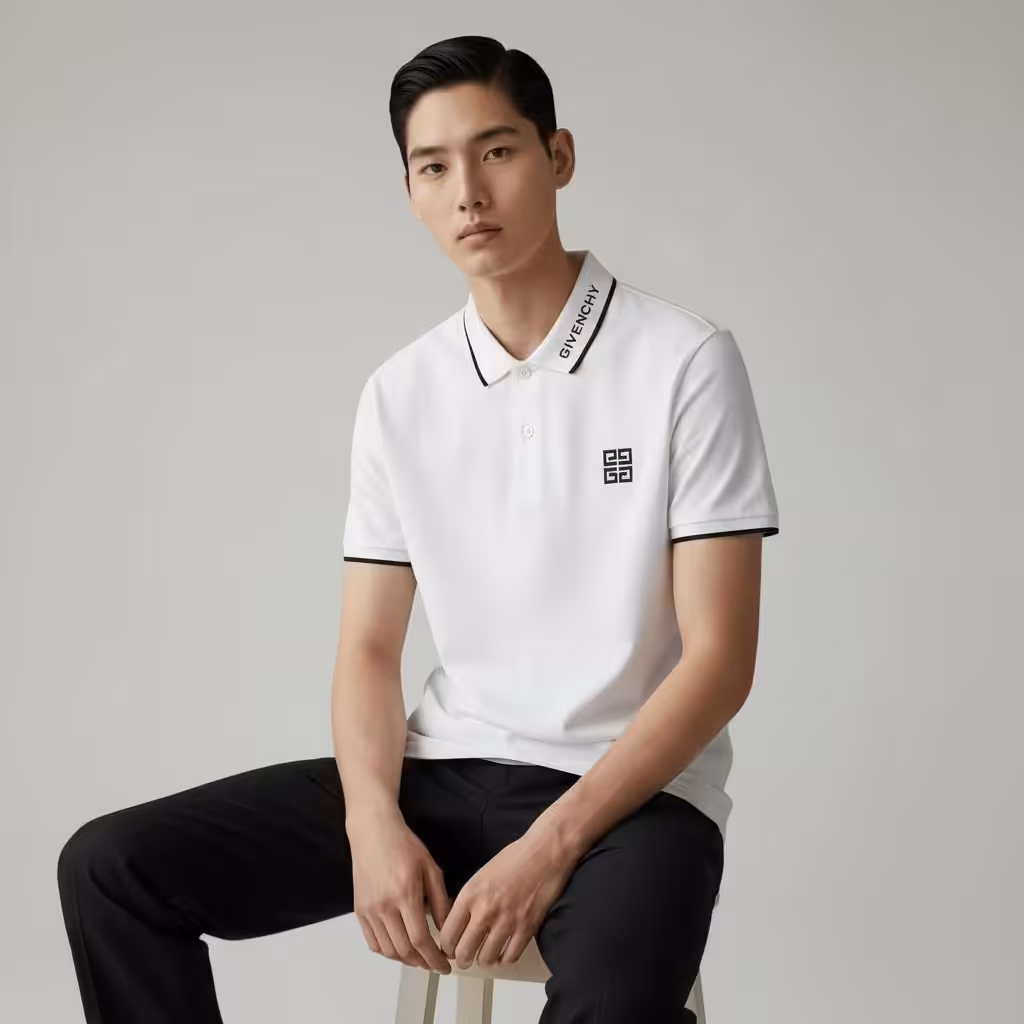 Givenchy White Polo Tshirt