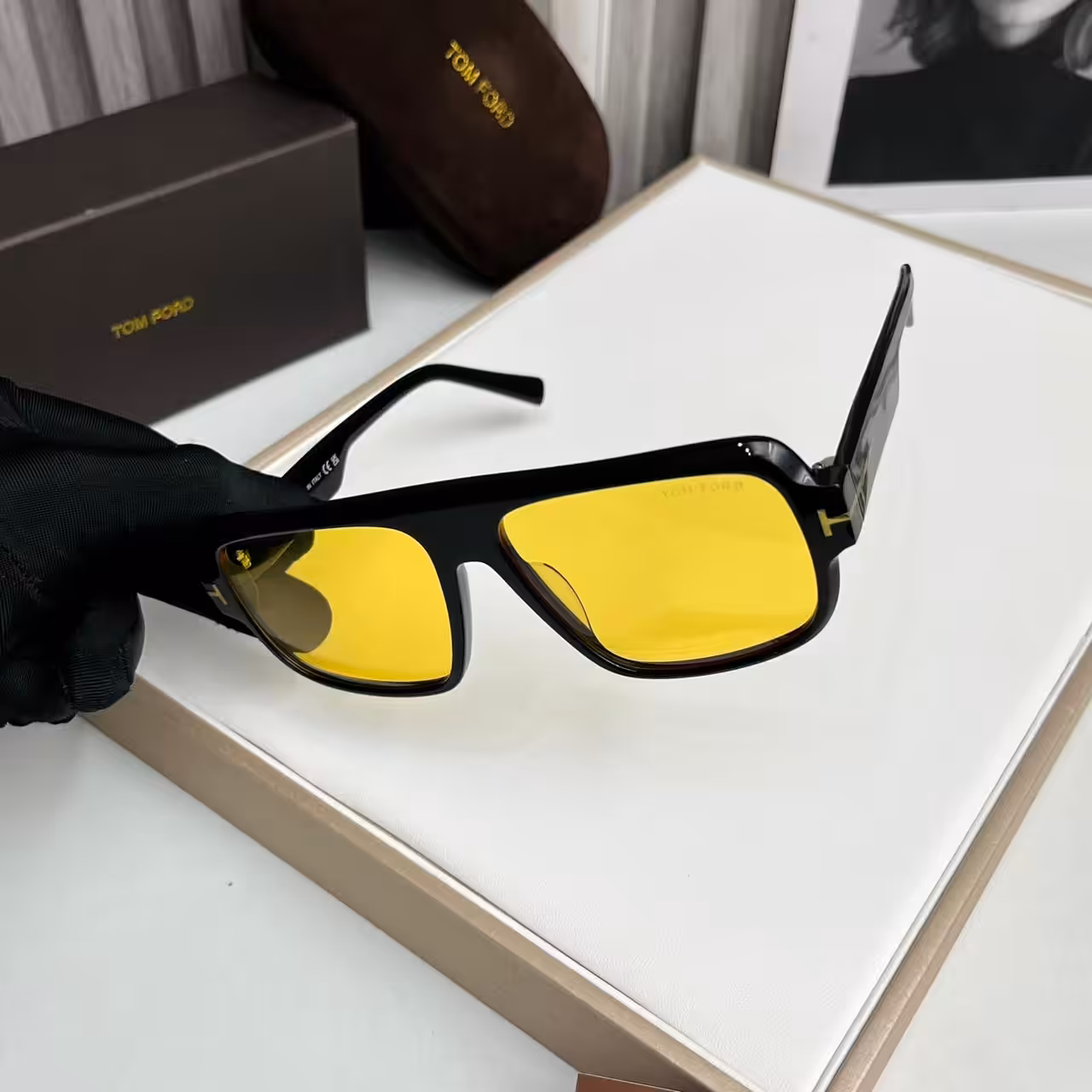 WhatsApp Image 2025-11-13 at 7.09.41 PM Tom Ford Black Yellow Shield Sunglasses