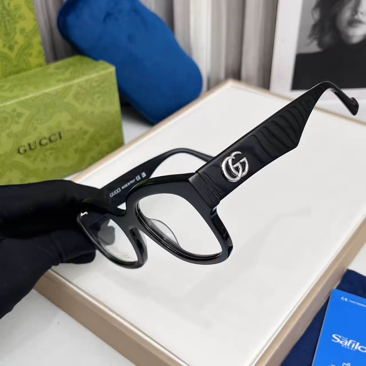 WhatsApp Image 2025-11-20 at 6.32.29 PM (1) Gucci Black GG Emblem Optical Frame
