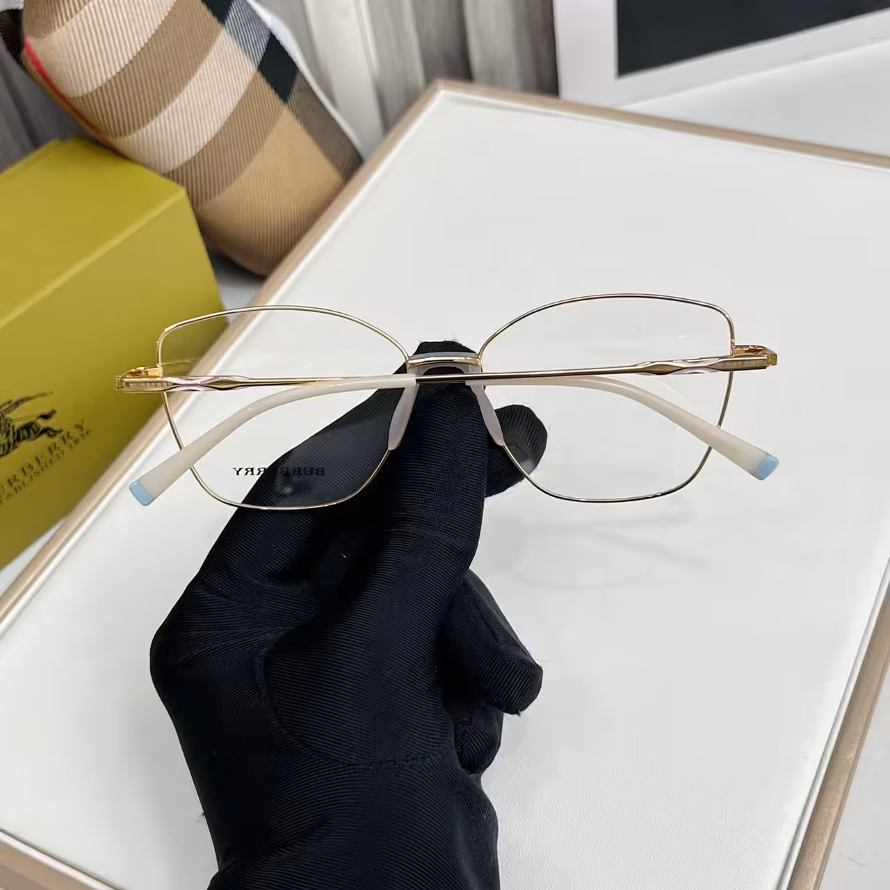 Burberry Lightweight Gold Optical Frame
