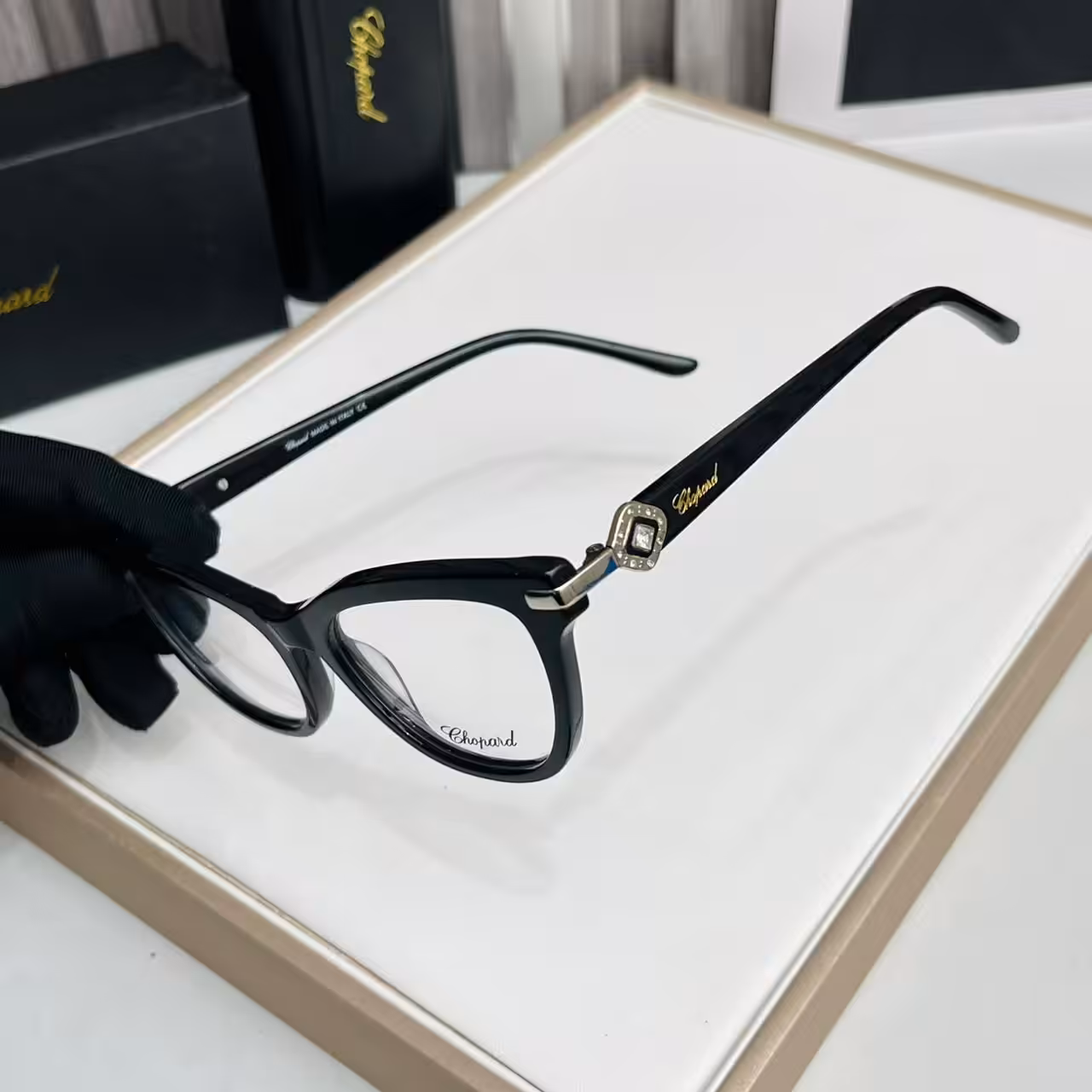 Chopard Black Cateye Luxury Optical Frame