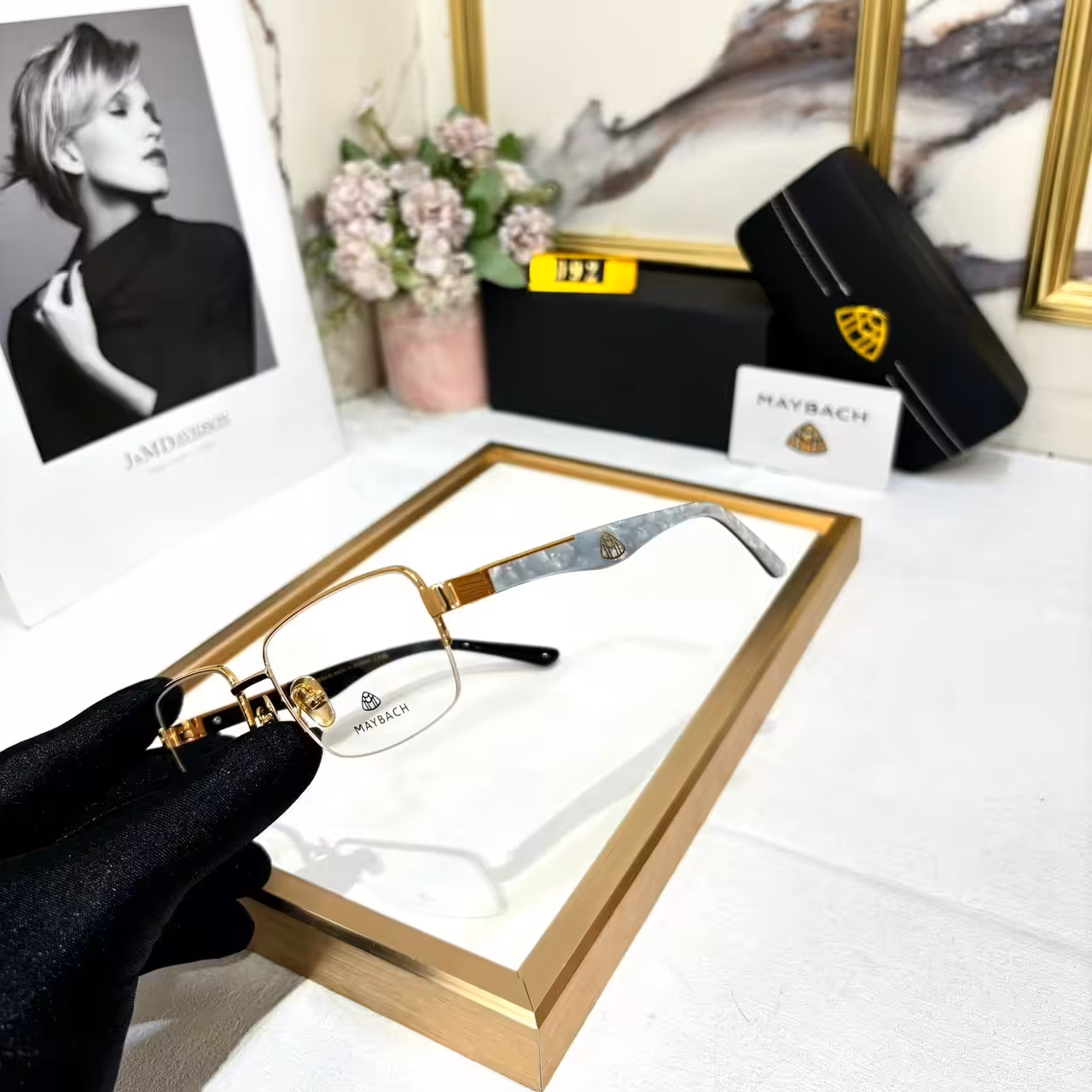 Maybach Rectangular Mens Premium Optical Frames