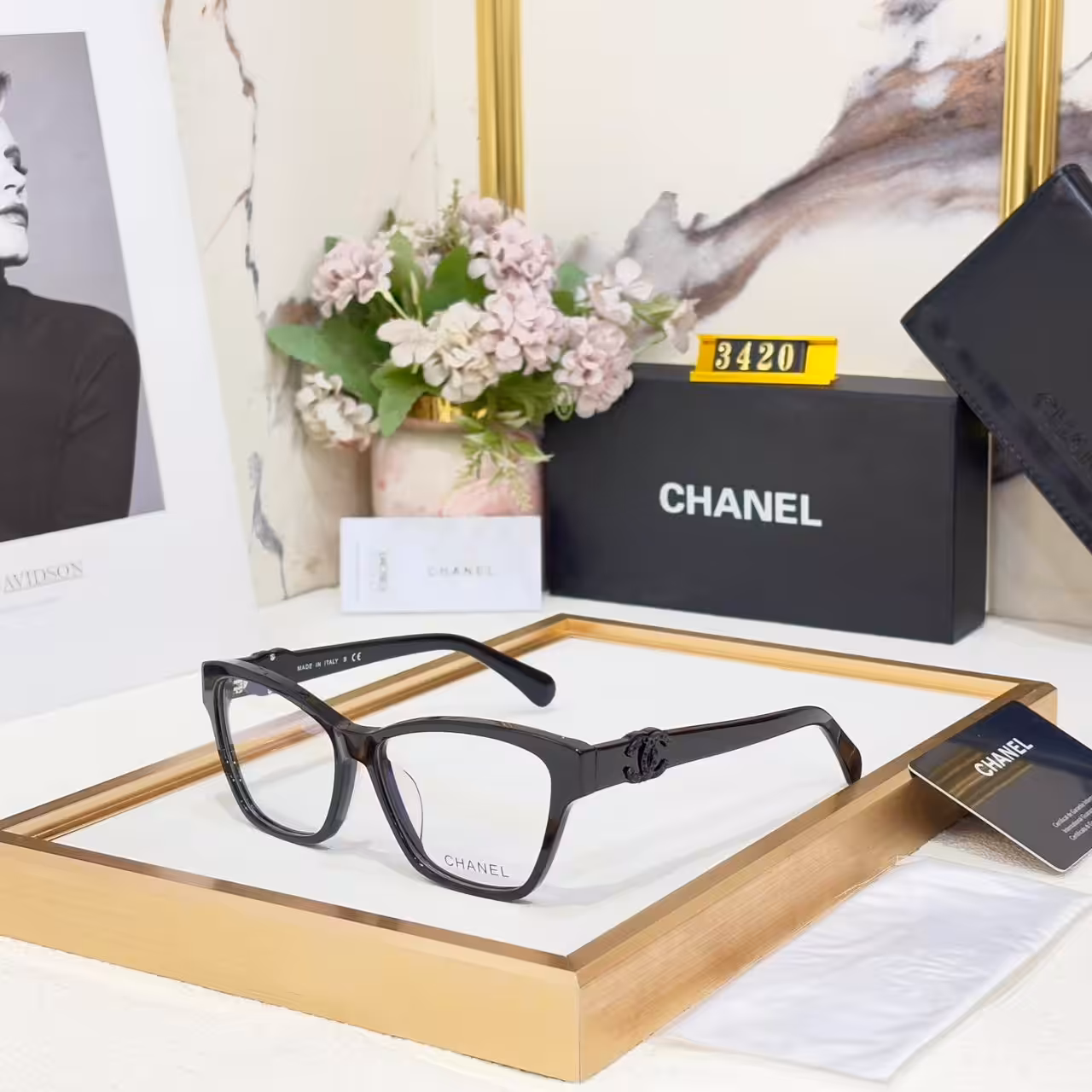 Chanel Rectangular Womens Premium Eyeglasses