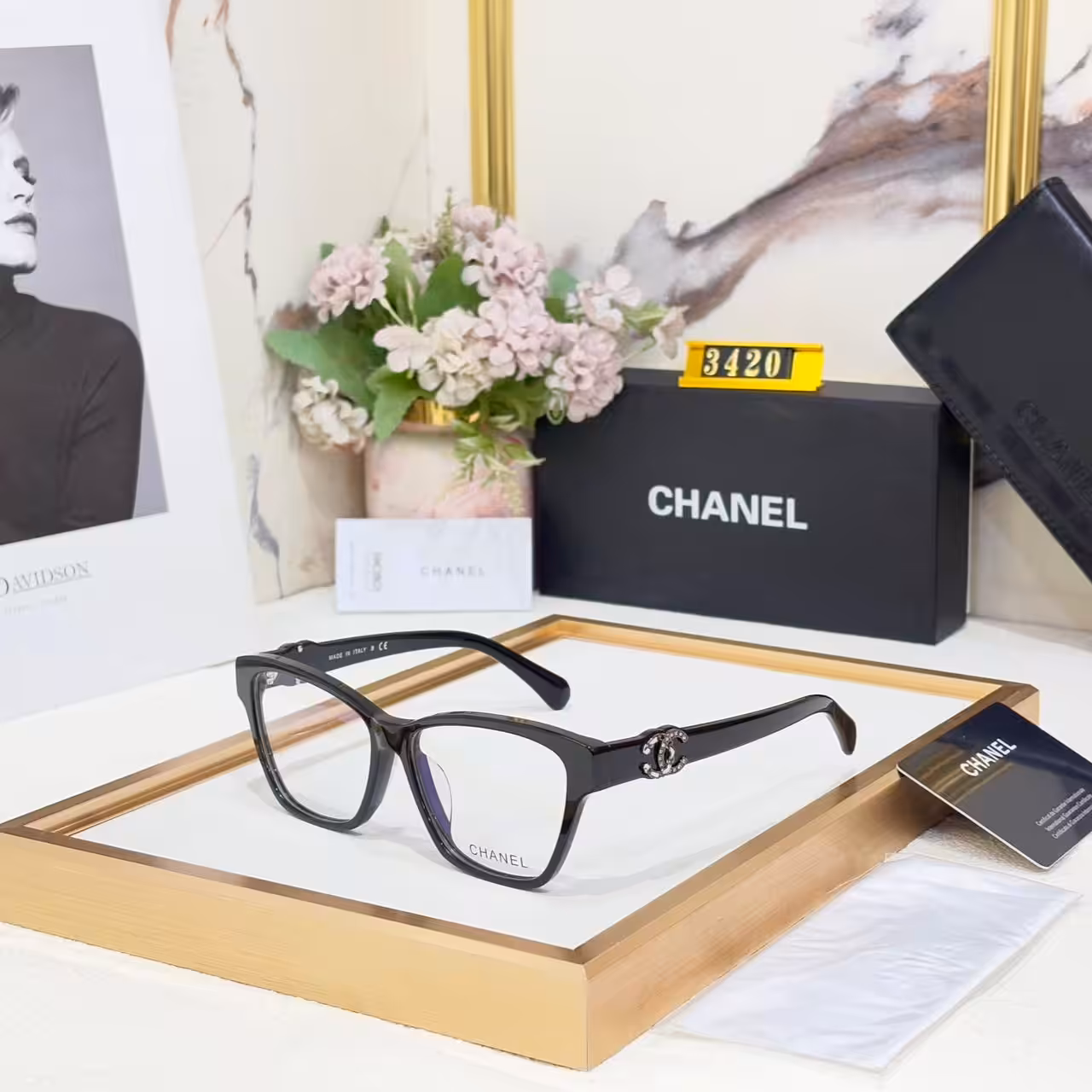 Chanel Rectangular Womens Premium Eyeglasses