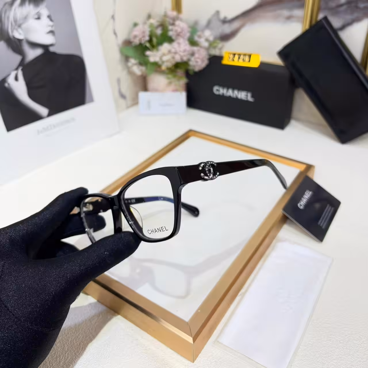 Chanel Rectangular Womens Premium Eyeglasses