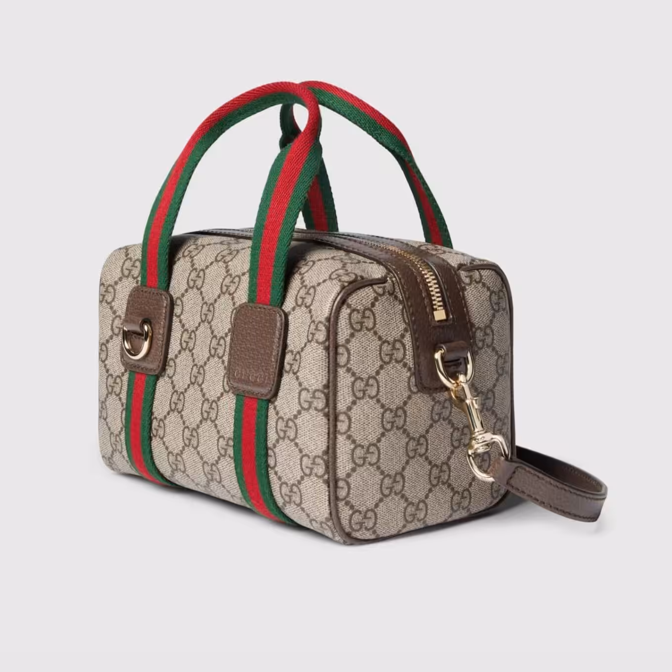 Gucci Mini GG Khaki Hand Bag (With Double Box)