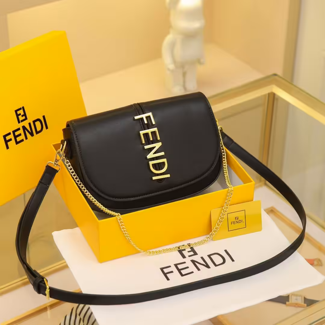 WhatsApp Image 2025-12-18 at 11.33.40 PM Fendi Fendigraphy Black Color Shoulder Bag (With Box)