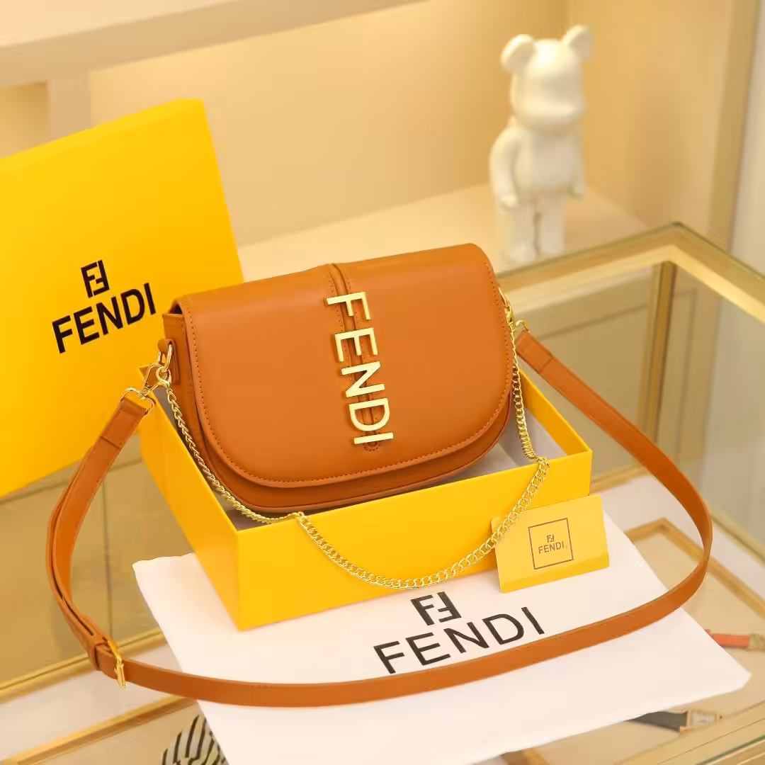 WhatsApp Image 2025-12-18 at 11.35.51 PM Fendi Fendigraphy Brown Color Shoulder Bag (With Box)