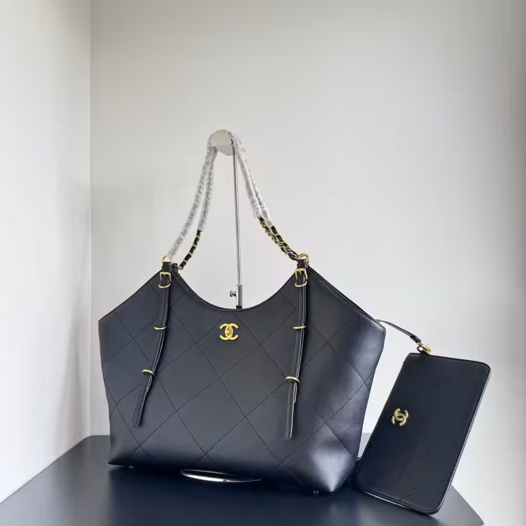 Chanel Classic 25S Black Color Maxi Tote Bag