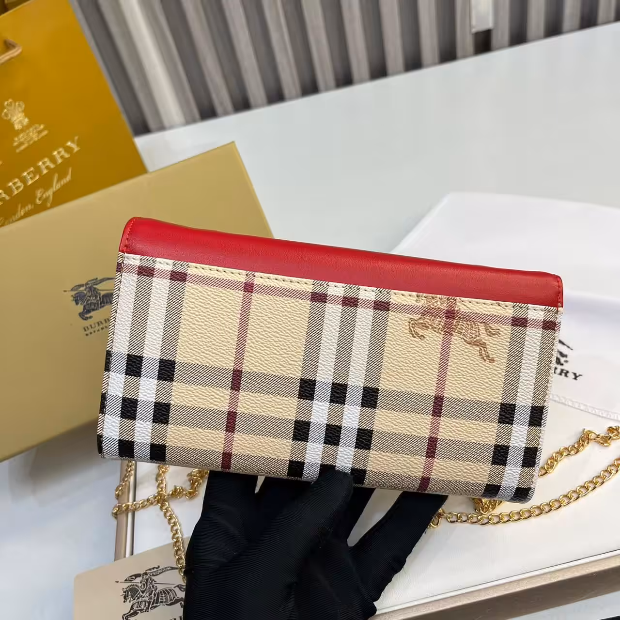 Burberry Loxely Red Color Crossbody Sling Bag (With Box)