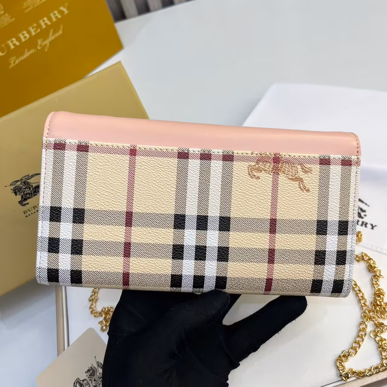 Burberry Loxely Pink Color Crossbody Sling Bag (With Box)