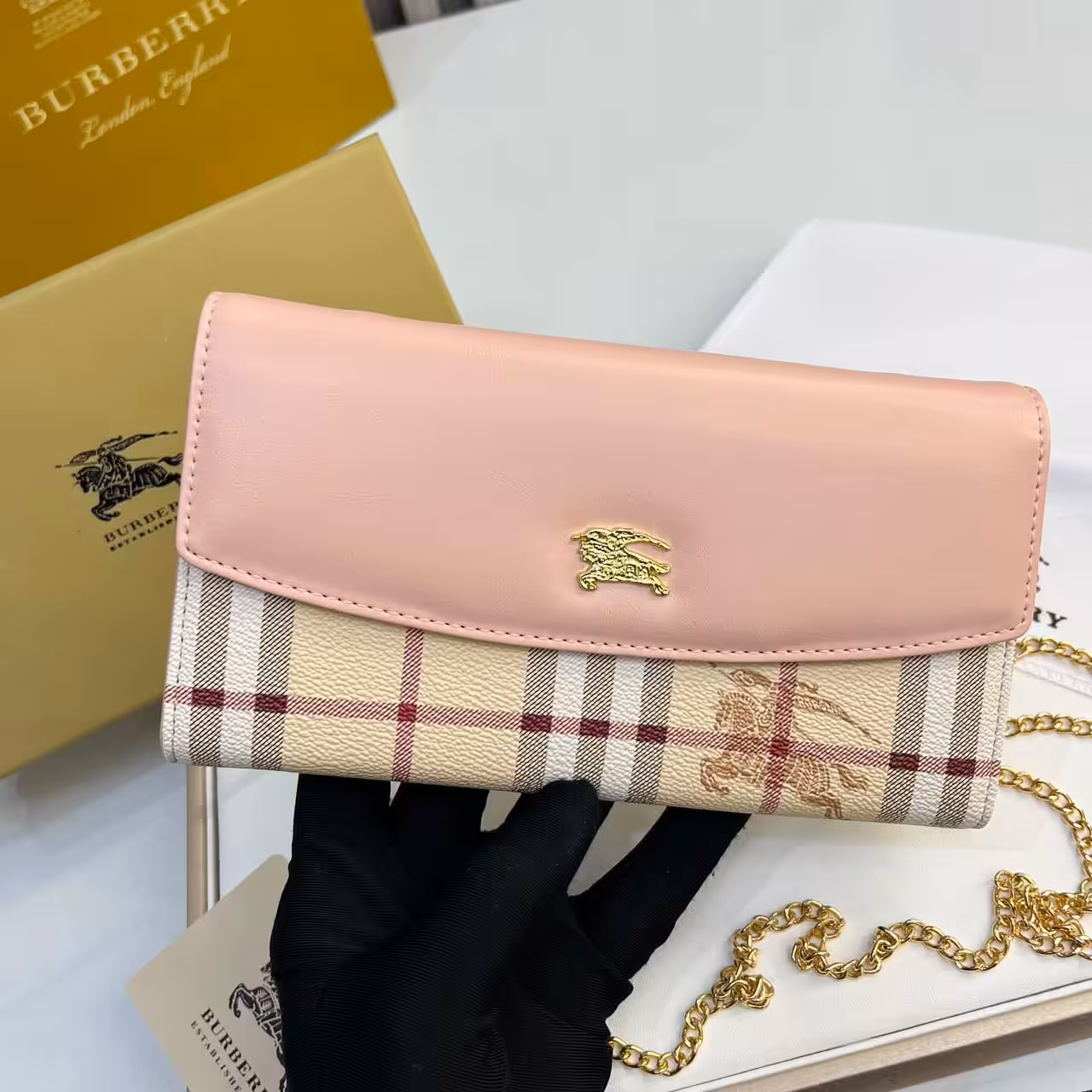 Burberry Loxely Pink Color Crossbody Sling Bag (With Box)