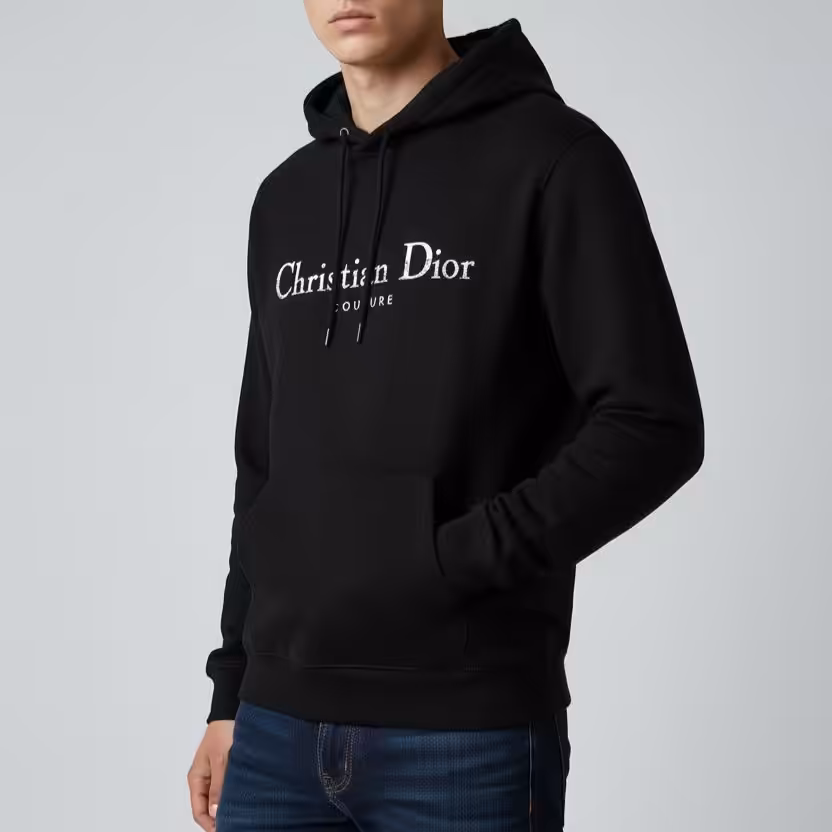 WhatsApp Image 2025-12-19 at 7.05.26 PM Christian Dior Couture Black Full Sleeve Men’s Hoodie