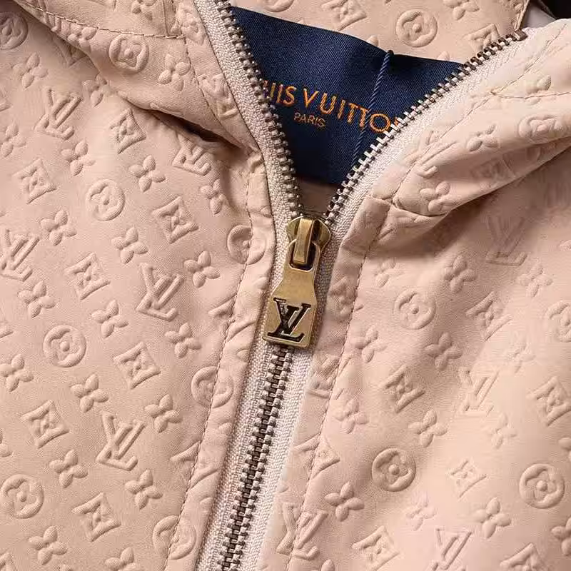 WhatsApp Image 2025-12-27 at 12.52.20 PM Louis Vuitton Embossed Khaki Wind Cheater Jacket