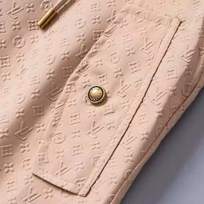 WhatsApp Image 2025-12-27 at 12.52.21 PM (1) Louis Vuitton Embossed Khaki Wind Cheater Jacket