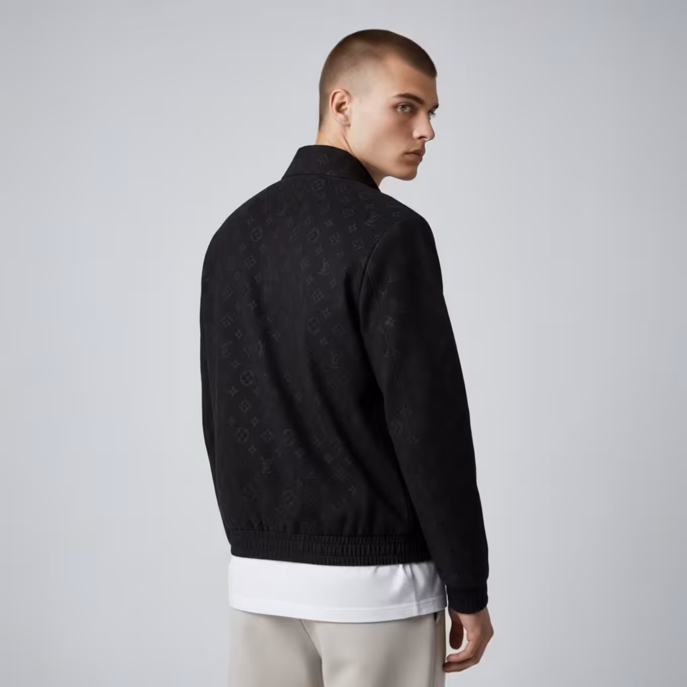 WhatsApp Image 2025-12-29 at 1.50.46 PM Louis Vuitton Embossed Black Wind Cheater Jacket