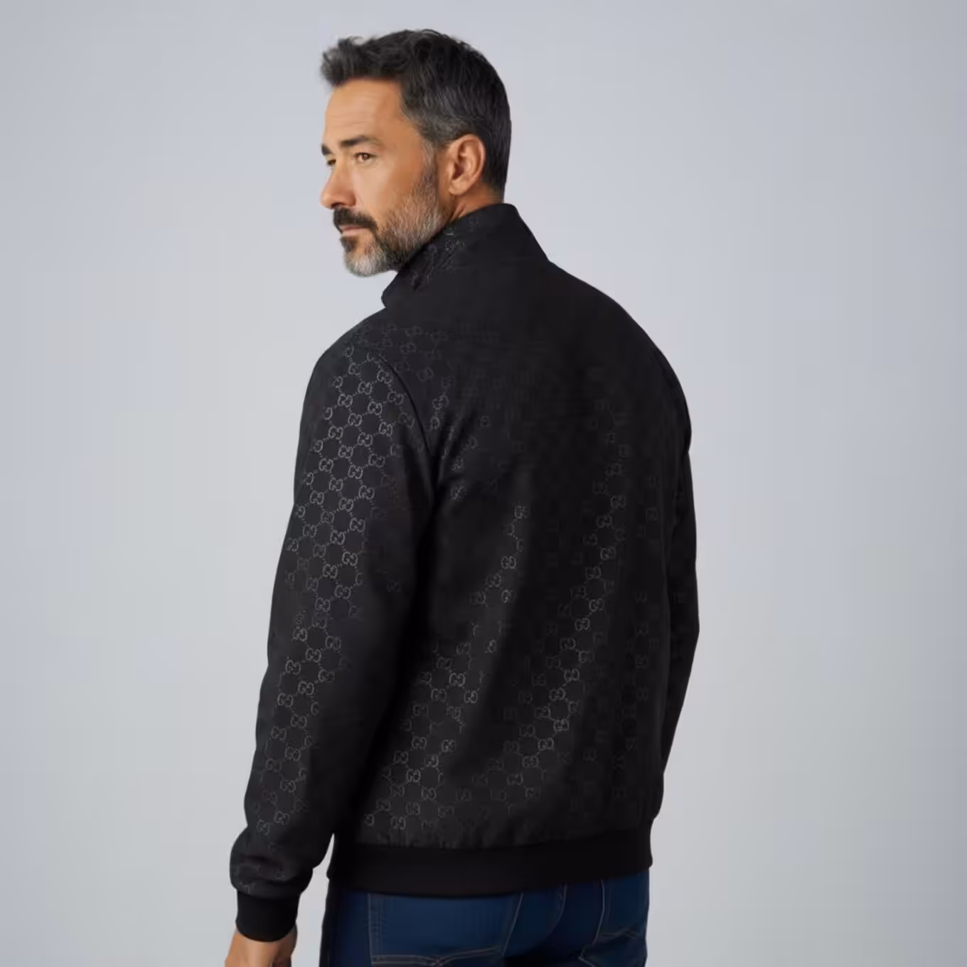 WhatsApp Image 2025-12-29 at 3.00.05 PM Gucci Embossed Black Wind Cheater Jacket