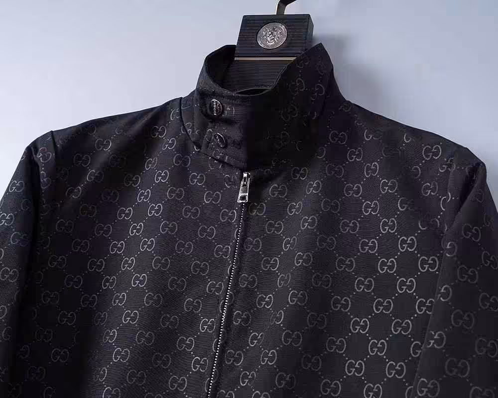 WhatsApp Image 2025-12-29 at 3.00.15 PM Gucci Embossed Black Wind Cheater Jacket