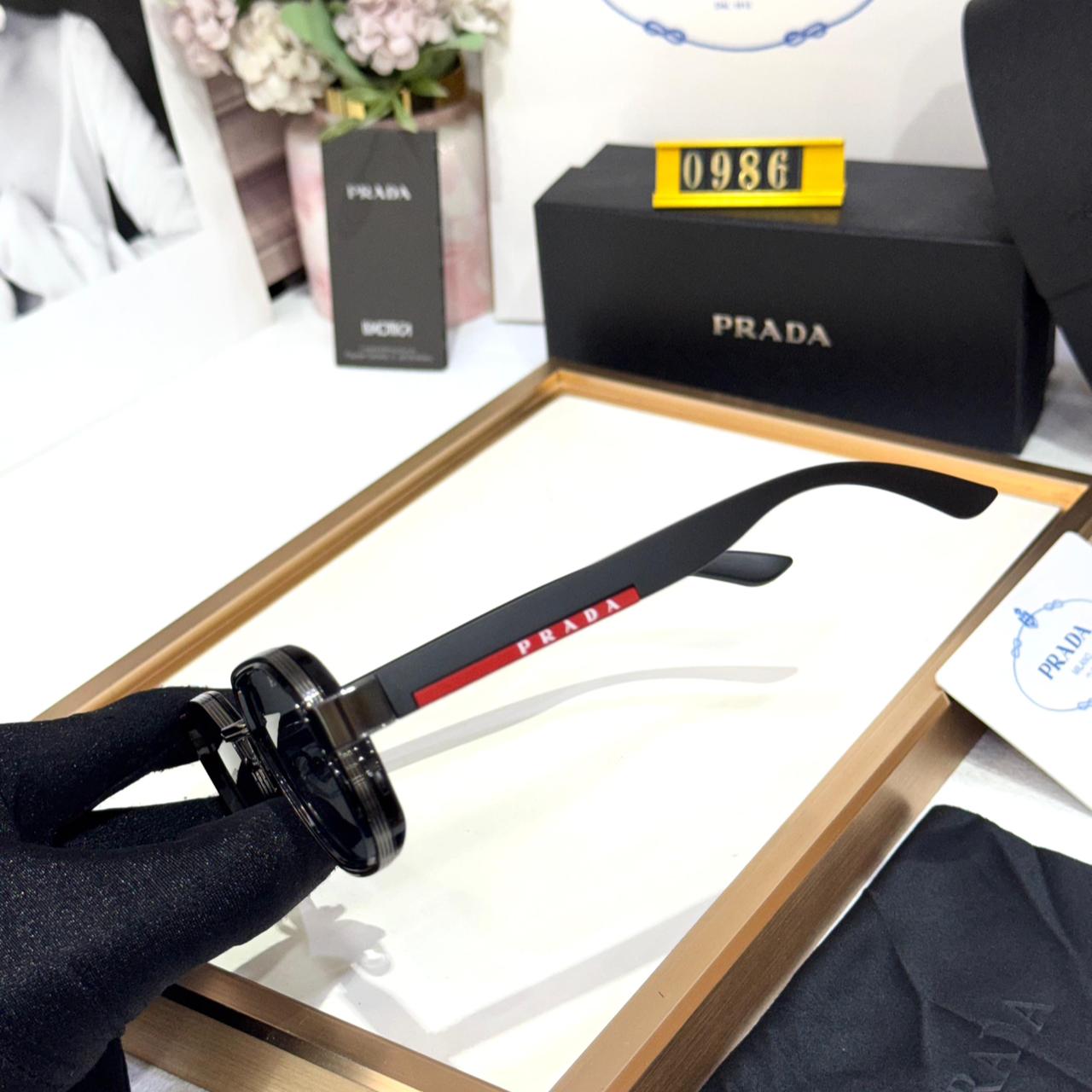 WhatsApp Image 2026-01-08 at 6.47.15 PM Prada Black Square Unisex Sunglasses