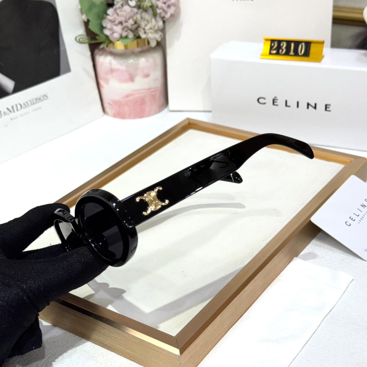 WhatsApp Image 2026-01-08 at 7.09.26 PM (2) Celine Black Oval Sunglasses