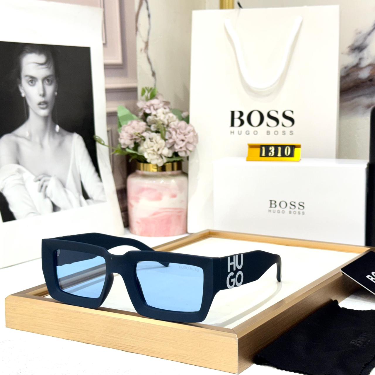 Hugo Boss Wayfarer All Blue Matee Men’s Sunglasses