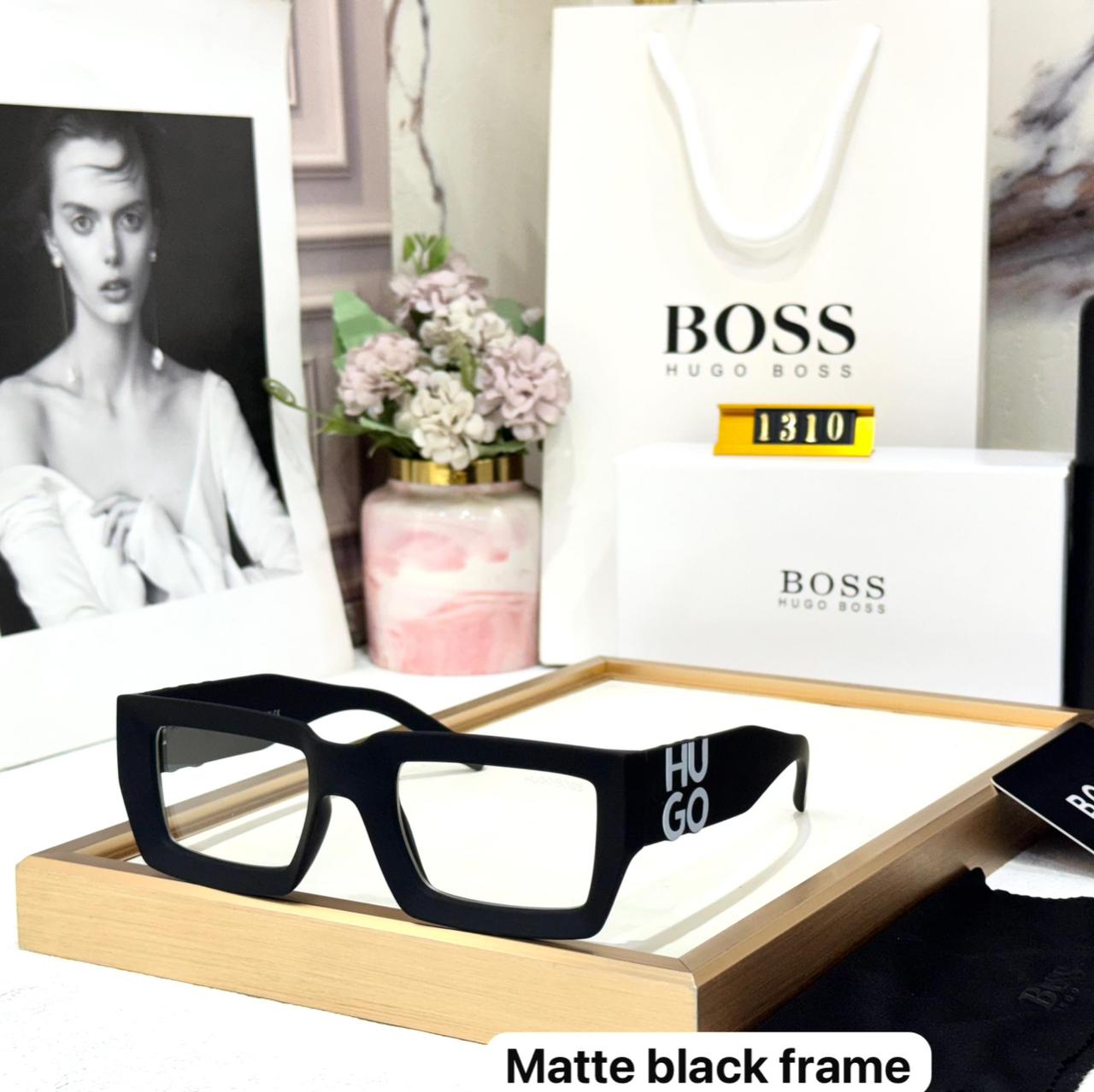 Hugo Boss Wayfarer Matte Black Men’s Sunglasses