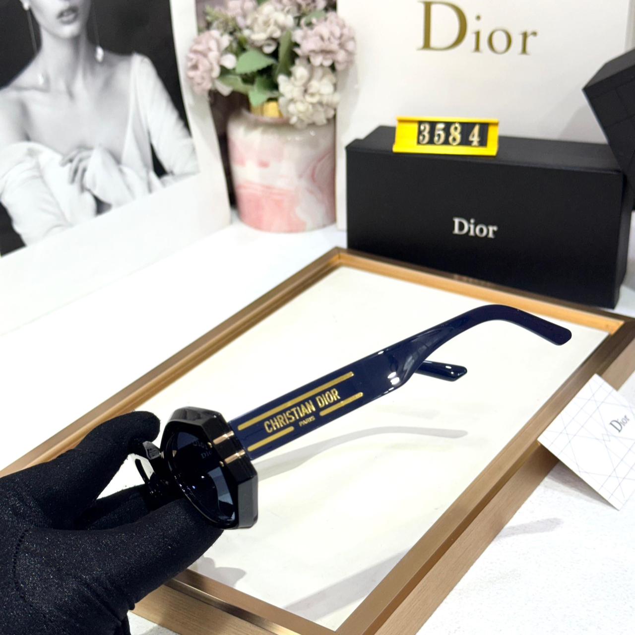 Dior Blue Square Women Sunglasses