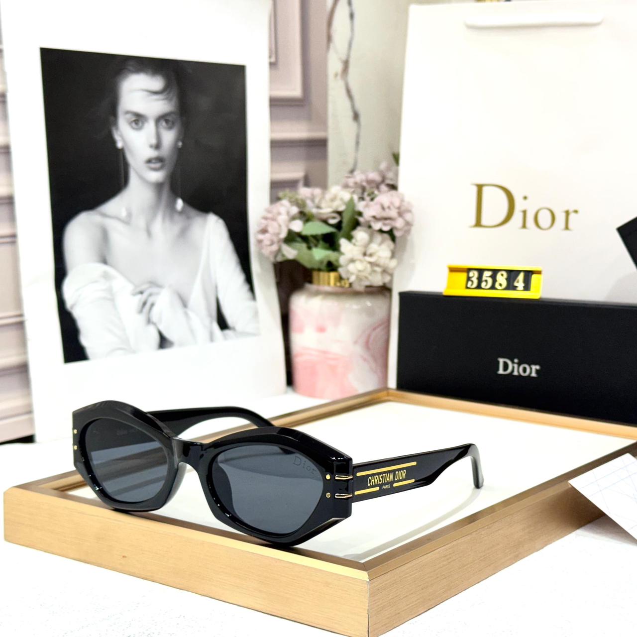 Dior Black Square Women Sunglasses