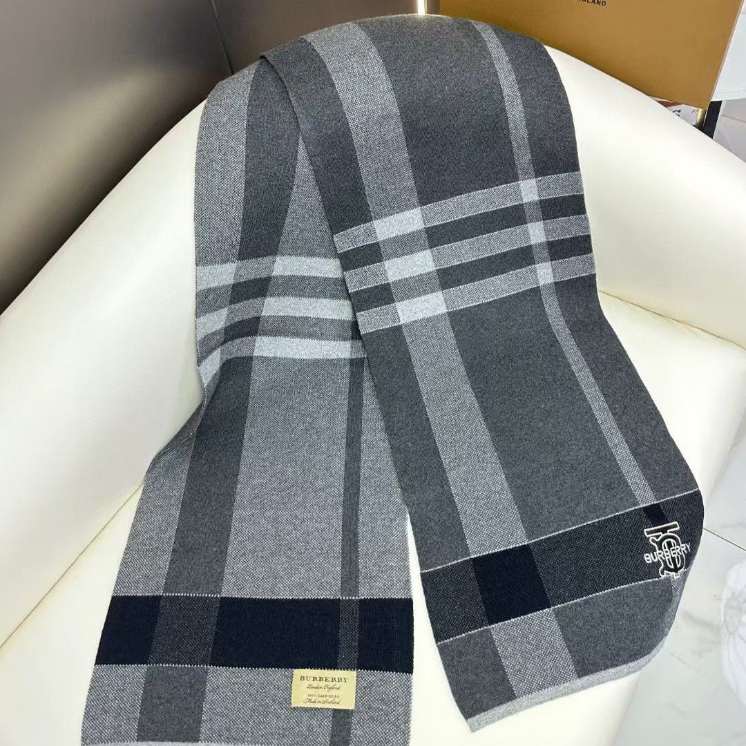 Burberry TB Check Grey Unisex Muffler