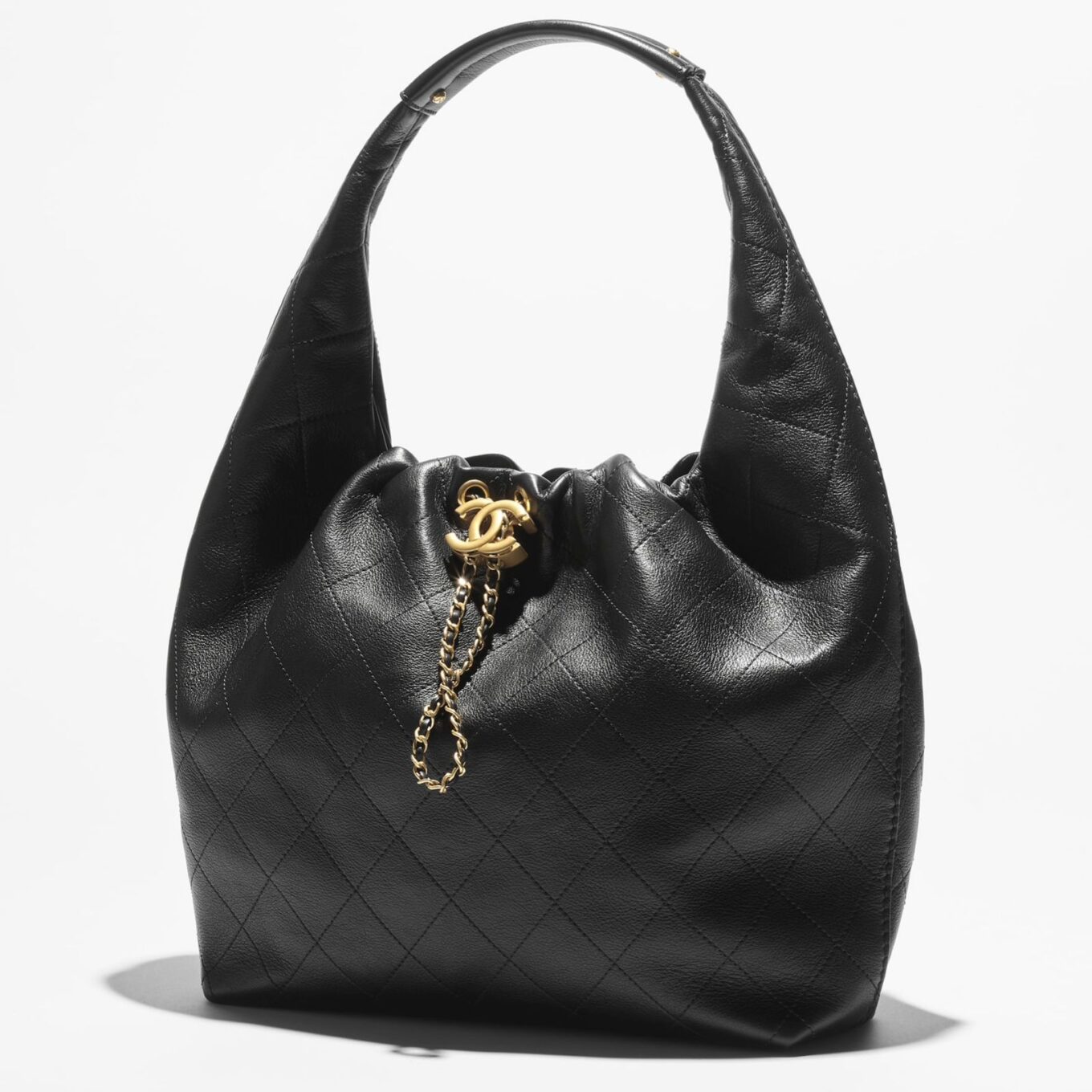 Chanel 26C Black Color Hobo Bag (With Box)