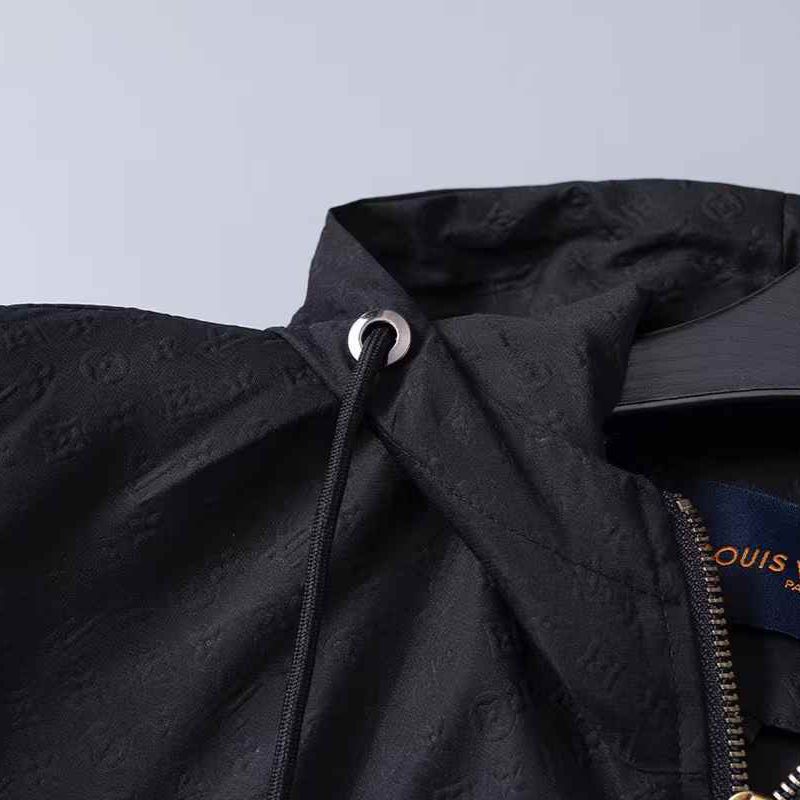 WhatsApp Image 2026-01-15 at 6.44.18 PM (3) Louis Vuitton Embossed Black Wind Cheater Jacket