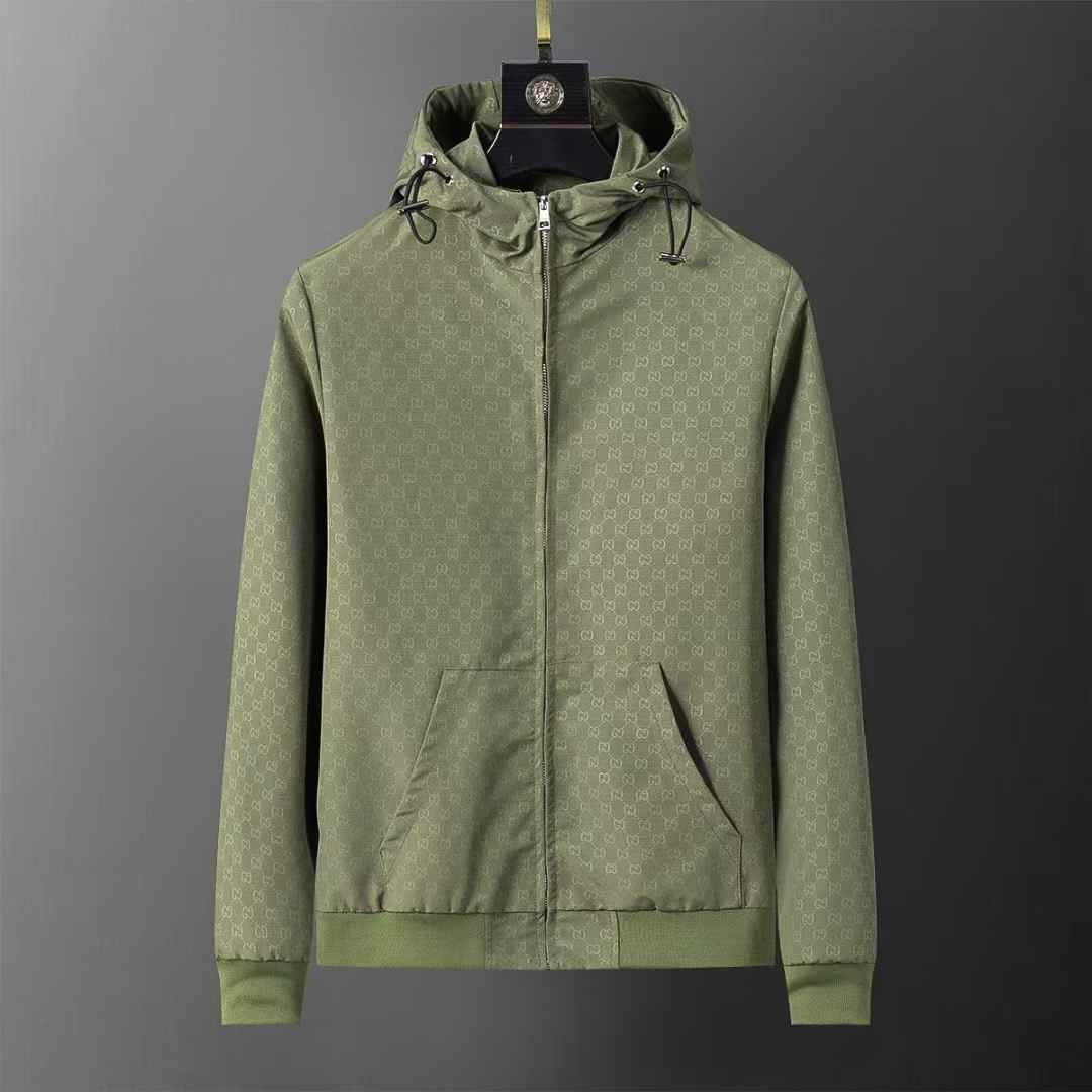 WhatsApp Image 2026-01-15 at 7.12.11 PM Gucci Green Embossed Wind Cheater Jacket