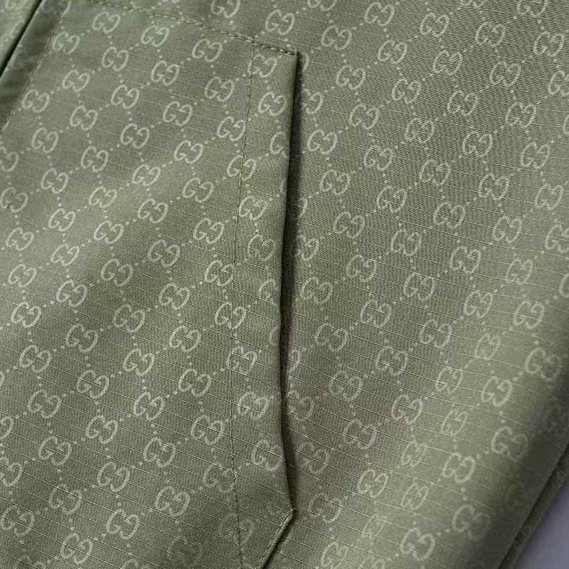 WhatsApp Image 2026-01-15 at 7.12.13 PM Gucci Green Embossed Wind Cheater Jacket