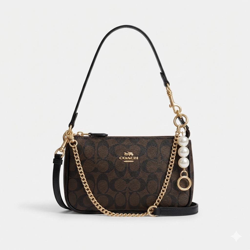 Coach Nolita 19 Coffee Black Shoulder Bag (With Box)