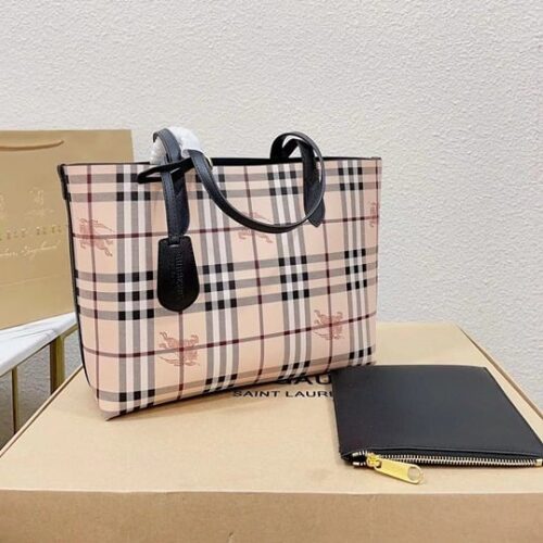 Burberry Black Reversible Tote